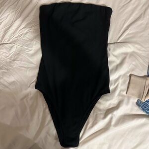 Fashion Nova Black Ribbed Top
